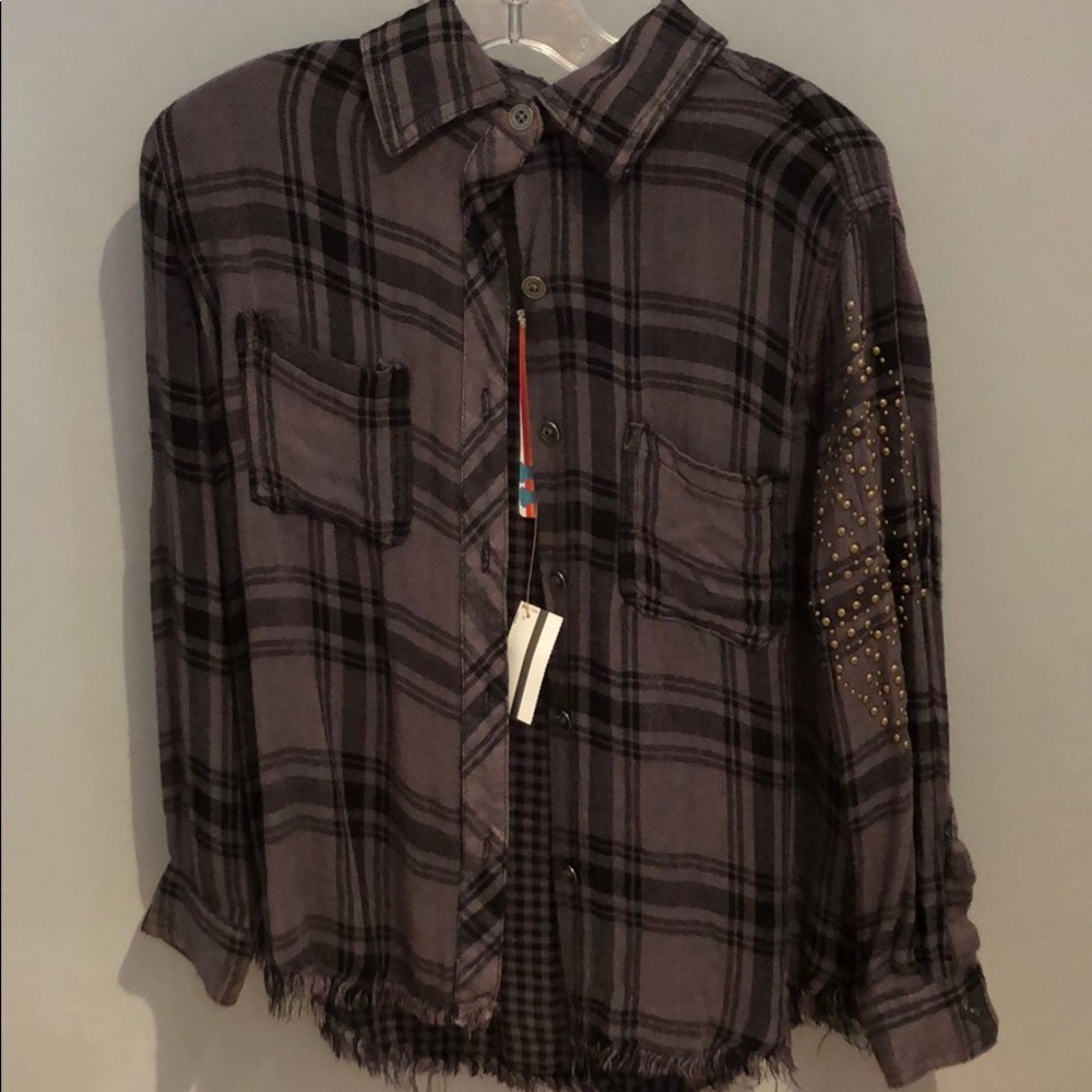 Button down plaid shirt